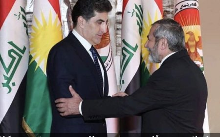 نيجيرفان بارزاني رئيس الاقليم في لقاء مع صلاح الدين بهاء الدين الامين العام للاتحاد الاسلامي الكوردستاني:": التهديدات في المنطقة تتطلب وحدة داخلية ".