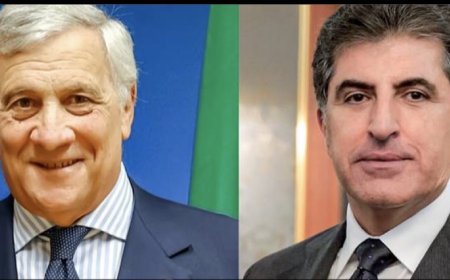 ‏وزير الخارجية الإيطالي يؤكد في اتصال هاتفي مع رئيس الاقليم نيجيرفان بارزاني استمرار دعم إقليم كوردستان "بكافة الأشكال"