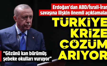 Cumhurbaşkanı Erdoğan'dan savaş açıklaması: Türkiye krize çözüm arıyor