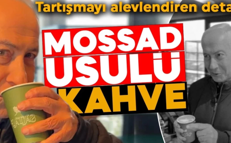 Netanyahu'nun yeni görüntüsü tartışmaları alevlendirdi! İşte Mossad usulü dökülmeyen kahve