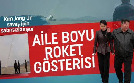 Asya karıştı! Kuzey Kore'den gövde gösterisi! Kim Jong Un kızıyla izledi: Savaş provası