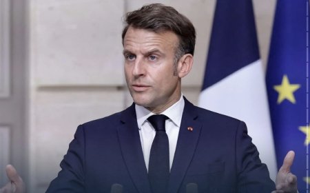 الرئيس الفرنسي: لسنا طرفا في الصراع ولن نشارك في عمليات فتح مضيق هرمز، وأي مهمة في مضيق هرمز بحاجة إلى التنسيق مع ايران، و مهمة القوة البحرية الأوروبية لتأمين باب المندب لا ينبغي أن تمتد إلى مناطق أخرى