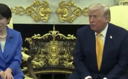 ترامب مع رئيسة وزراء اليابان ساناي تاكايتشي:حظينا بدعم كبير من اليابان... على عكس الناتو