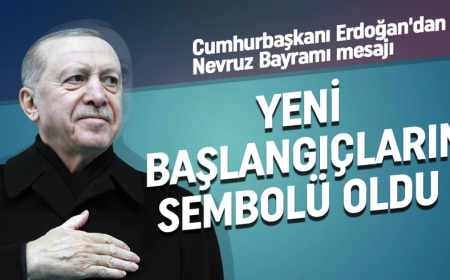 Cumhurbaşkanı Erdoğan'dan videolu Nevruz Bayramı mesajı: Yeni başlangıçların sembolü oldu