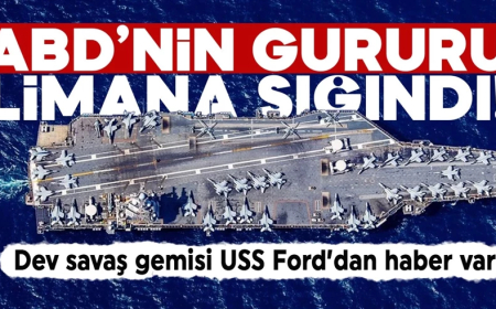 USS Ford kaçtı mı? ABD'nin dev savaş gemisinden haber var