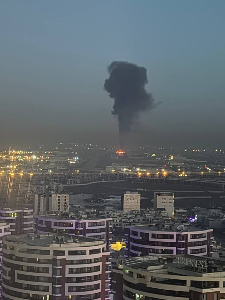 قصف إيراني على القاعدة العسكرية الأمريكية بالقرب من مطار هولير "أربيل" الدولي في كوردستان