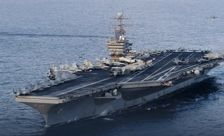 الحرس الثوري الايراني  يعلن استهداف حاملة الطائرات الأمريكية أبراهام لنكولن للمرة الثانية ويعلن اصابتها  بطائرات مسيرة في بحر عمان.
