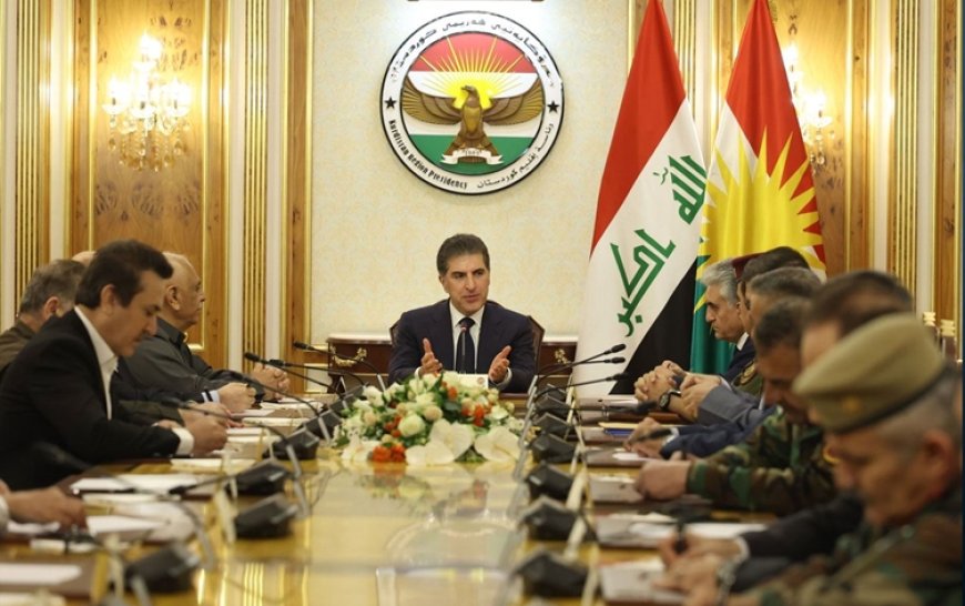 Başkan Neçirvan Barzani yüksek askeri ve güvenlik toplantısına başkanlık etti