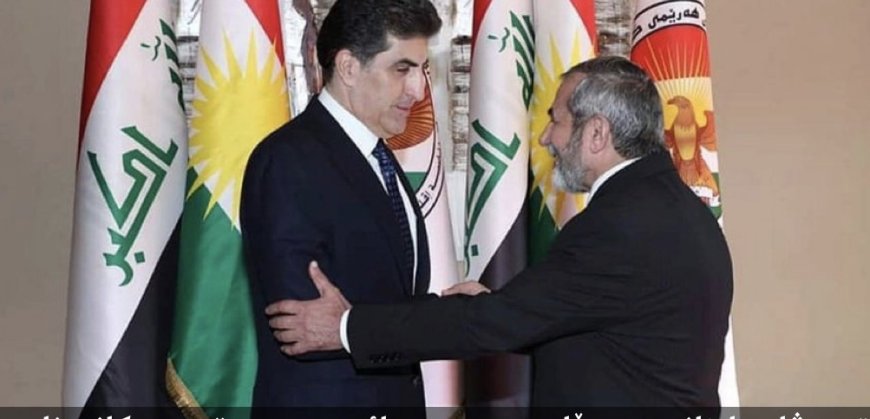 نيجيرفان بارزاني رئيس الاقليم في لقاء مع صلاح الدين بهاء الدين الامين العام للاتحاد الاسلامي الكوردستاني:": التهديدات في المنطقة تتطلب وحدة داخلية ".