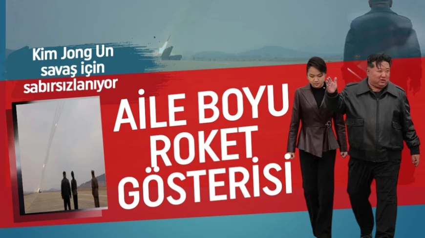 Asya karıştı! Kuzey Kore'den gövde gösterisi! Kim Jong Un kızıyla izledi: Savaş provası