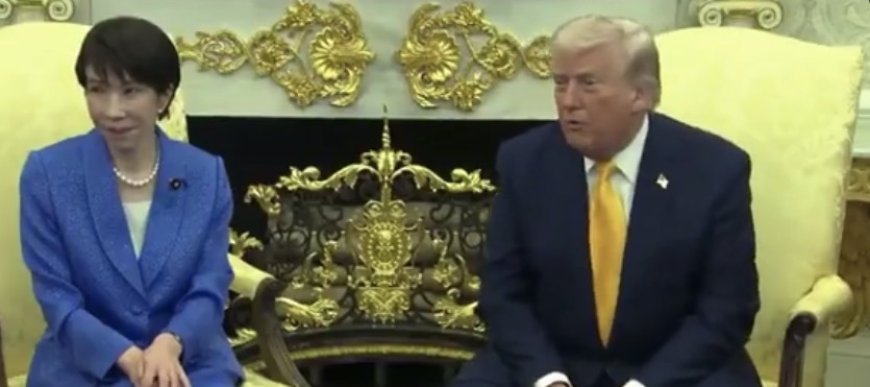 ترامب مع رئيسة وزراء اليابان ساناي تاكايتشي:حظينا بدعم كبير من اليابان... على عكس الناتو