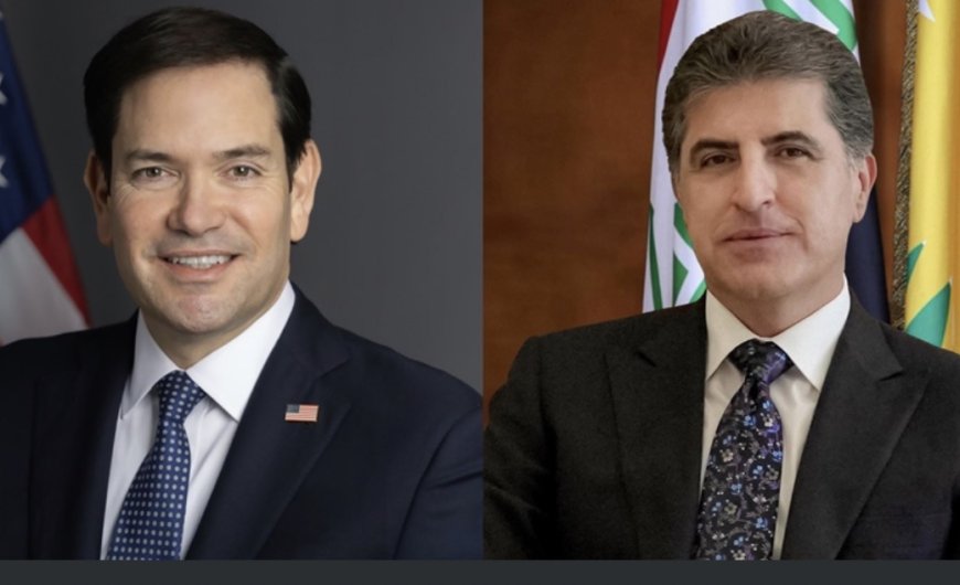 ‏الخارجية الأميركية: روبيو عبر في اتصال هاتفي مع نيجيرفان بارزاني رئيس حكومة إقليم كردستان العراق عن امتنانه لإتاحة وصول النفط العراقي إلى الأسواق العالمية