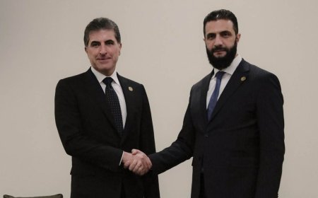 Neçirvan Barzani ile görüşen Ahmed Şara: Kürdistan Bölgesi'ne yönelik saldırıları kınıyorum