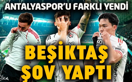 6 gollü maç! Beşiktaş, Antalyaspor’u farklı yendi, moral depoladı