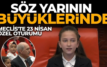 TBMM'de 23 Nisan Özel Oturumu! Çocuklar TBMM'de