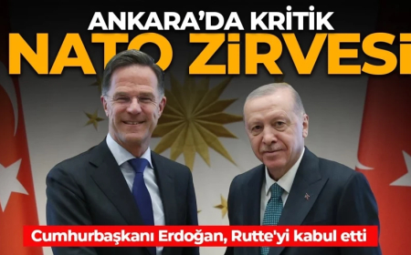 Ankara'da NATO zirvesi! Cumhurbaşkanı Erdoğan, NATO Genel Sekreteri Rutte'yi kabul etti