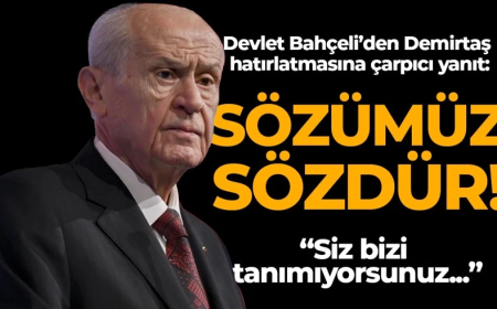 Devlet Bahçeli’den Demirtaş hatırlatmasına çarpıcı yanıt: “Siz bizi tanımıyorsunuz… Sözümüz sözdür”