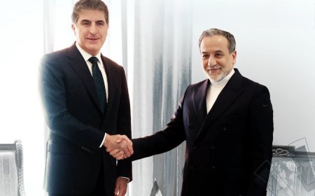 عاجل_وكالات:‏رئيس إقليم كوردستان نيجيرفان بارزاني ووزير الخارجية الإيراني عباس عراقجي يؤكدان خلال اتصال هاتفي أهمية الحفاظ على التهدئة والاستقرار وتحقيق السلام في المنطقة