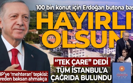 İstanbul'da 100 bin TOKİ konutu için kura çekimi başladı! Cumhurbaşkanı Erdoğan'dan kura çekimi için butona bastı: Hayırlı olsun