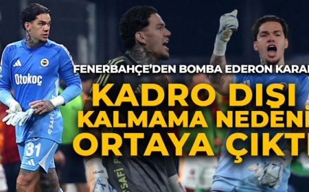 Ederson neden kadro dışı kalmadı? Fenerbahçe’de flaş kararın perde arkası ortaya çıktı