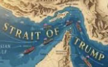 ترامب ينشر خريطة لمضيق هرمز ويسميه  ب" مصيق ترامب".