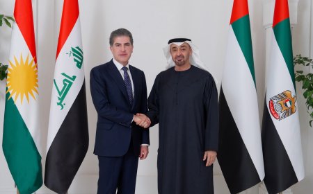 نيجيرفان بارزاني ومحمد بن زايد يؤكدان أهمية التعاون لترسيخ الاستقرار في المنطقة