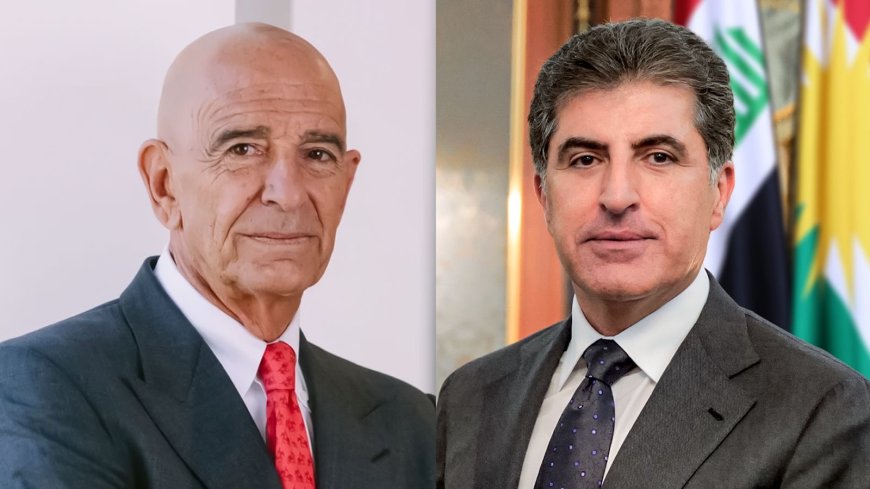 ‏تلقى رئيس إقليم كوردستان نيجيرفان بارزاني اتصالاً هاتفياً من المبعوث الأميركي الخاص لسوريا وسفير الولايات المتحدة لدى تركيا توم باراك، نقل فيه إدانة الرئيس دونالد ترمب "الشديدة" للهجمات على إقليم كوردستان وللهجوم بالطائرة المسيّرة على مقر إقامته في دهوك.