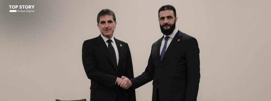 Neçirvan Barzani ile görüşen Ahmed Şara: Kürdistan Bölgesi'ne yönelik saldırıları kınıyorum