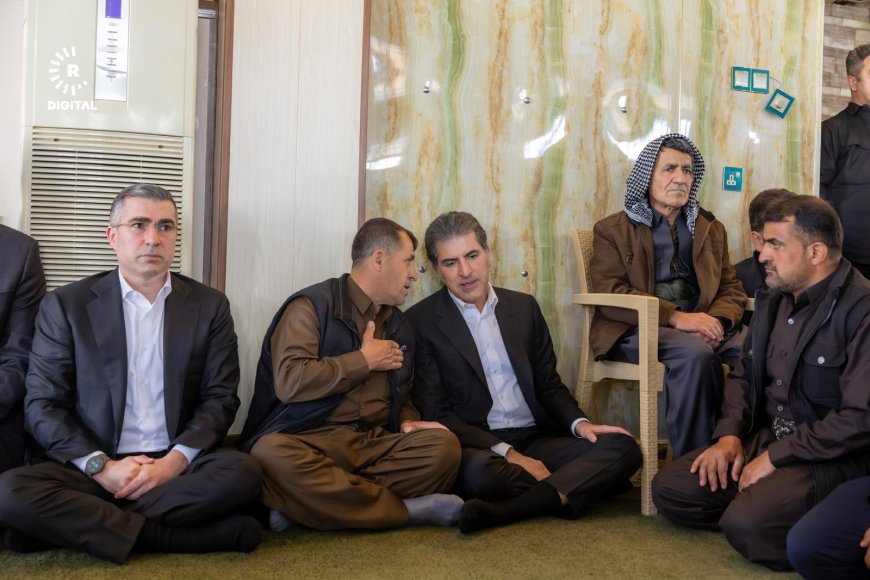 وكالات:رئيس إقليم كوردستان نيجيرفان بارزاني يعزي ذوي الشهيدين موسى وزوجته في أربيل