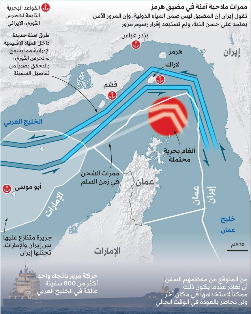 نيويورك تايمز: إزالة الألغام البحرية وفقا لتقارير صحفية أصعب كثيراً من زرعها، وأشار تقرير لصحيفة «نيويورك تايمز» أن الجيش الأميركي نفسه لا يملك قدرة قوية ومباشرة على إزالتها سريعاً، بينما لا تملك إيران أيضاً القدرة على رفعها بسرعة، حتى تلك التي زرعتها بنفسها وفي ضوء هذه الصعوبات التقنية، وفّر «الحرس الثوري» الإيراني طرقاً بديلة قال إنها آمنة للشحن عبر مضيق هرمز خلال فترة وقف إطلاق النار المقرر استمرارها لأسبوعين مع الولايات المتحدة وإسرائيل، لتجنب «الاصطدامات المحتملة بالألغام البحرية»