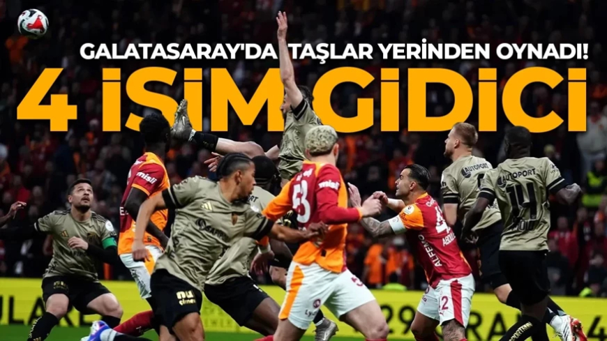 Galatasaray'da bomba karar! Taşlar yerinden oynadı! 4 futbolcunun bileti kesildi!