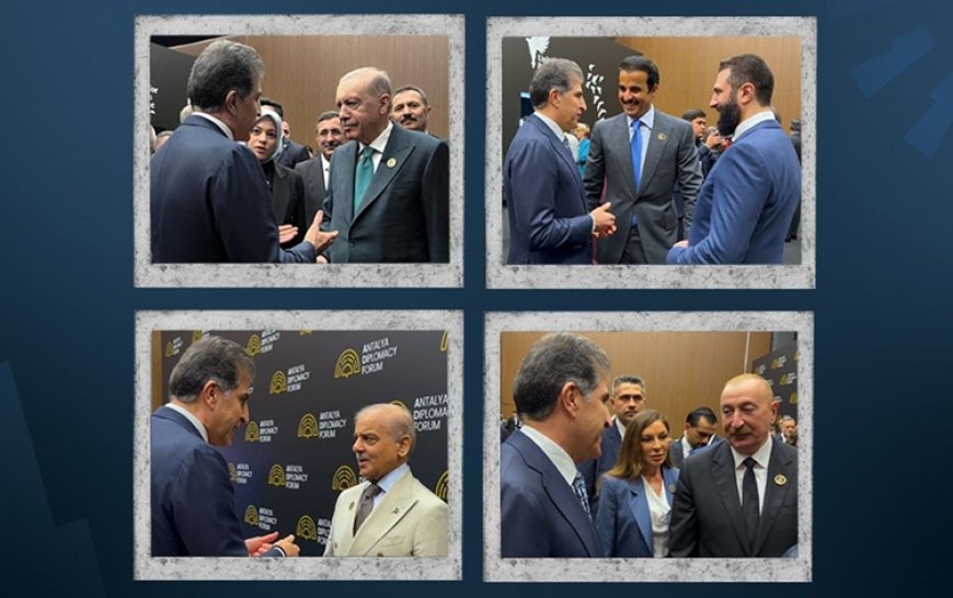 Başkan Neçirvan Barzani'nin Antalya mesaisi: Dünya liderleriyle bir araya geldi