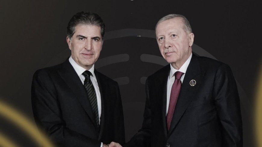 وكالات:‏رئيس إقليم كوردستان نيجيرفان بارزاني بشأن اجتماعه مع الرئيس التركي رجب طيب أردوغان: أجرينا نقاشاً معمقاً حول تعزيز التعاون بين تركيا والعراق وإقليم كوردستان، وتبادلنا وجهات النظر بشأن التطورات المتغيرة في المنطقة، وأكدنا التزامنا المشترك بدعم الاستقرار الإقليمي والازدهار والأمن الجماعي