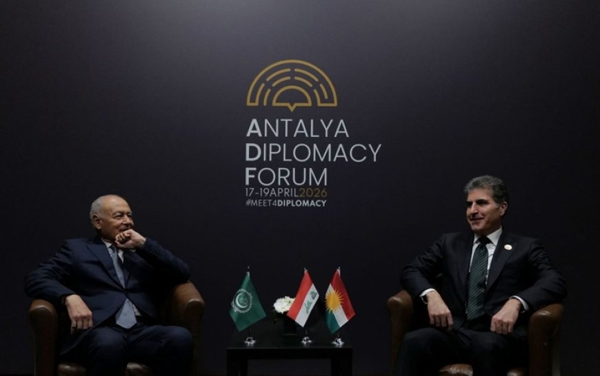 Neçirvan Barzani ile Ahmed Ebu Gayt bir araya geldi