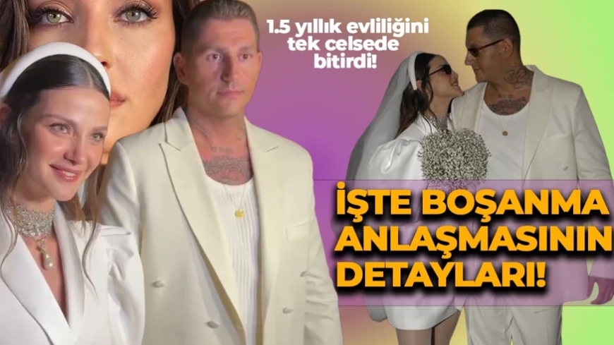 1.5 yıllık evliliğini tek celsede bitirdi! İrem Helvacıoğlu'nun boşanma anlaşmasının detayları ortaya çıktı!