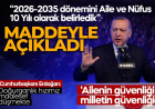 Aile ve nüfus 10 yılı başlıyor! Cumhurbaşkanı Erdoğan'dan önemli açıklamalar