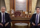 وكالات:‏رئيس إقليم كوردستان نيجيرفان بارزاني يستقبل رئيس الوزراء العراقي الأسبق مصطفى الكاظمي في أربيل