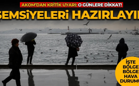 AKOM kritik uyarı! İstanbul'da yağmur etkisi sürecek: O günlere dikkat... İşte bölge bölge hava durumu