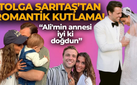 Tolga Sarıtaş'tan romantik kutlama: Ali'min annesi iyi ki doğdun!