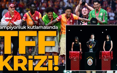 Galatasaray’ın şampiyonluk kutlamasında TFF krizi! Bir ilk yaşandı! Madalyaları Dursun Özbek taktı