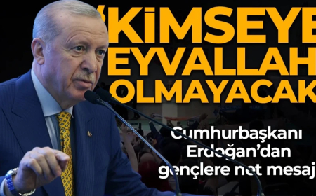 Cumhurbaşkanı Erdoğan: Terörün tamamen devre dışı kaldığı dönemde kimseye eyvallahı da olmayacak