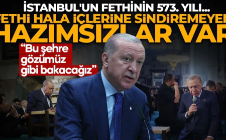 Cumhurbaşkanı Erdoğan'dan dikkat çeken mesaj: İstanbul'un fethini hazmedemeyenler var