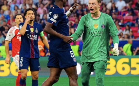 وكالات:باريس سان جيرمان يتوج بلقب دوري أبطال أوروبا بعد فوزه على أرسنال بركلات الترجيح