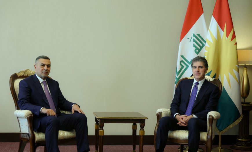 الرئيس نيجيرفان بارزاني ومحافظ البصرة يتباحثان بشأن التعاون بين المحافظات