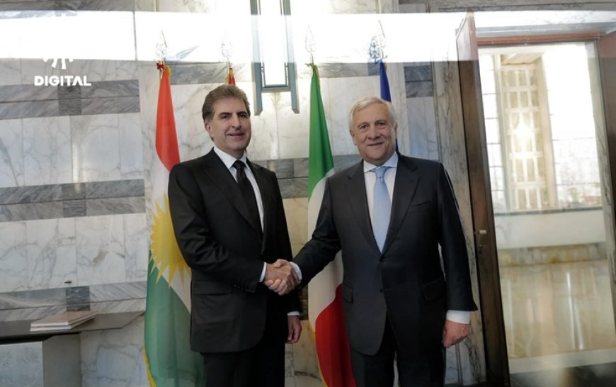 Tajani’den Barzani’ye: Kürdistan Bölgesi’nin istikrar faktörü rolünü önemsiyoruz