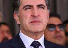 وكالات:خريجو الدورة الخامسة لإعداد الضباط في الكلية العسكرية بقلاجولان في السليمانية يؤدون التحية العسكرية للقائد العام للقوات المسلحة في إقليم كوردستان نيجيرفان بارزاني.