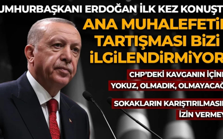 Cumhurbaşkanı Erdoğan: Ana muhalefetin tartışması bizi ilgilendirmiyor