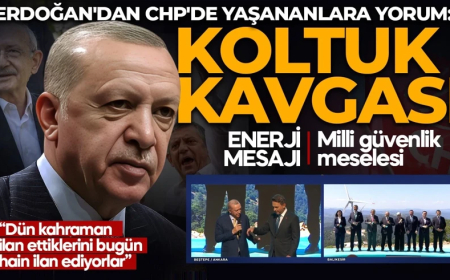 Cumhurbaşkanı Erdoğan: Yaşananlar muhalefetin iç meseleleri! Gündemlerinde sadece koltuk kavgası var