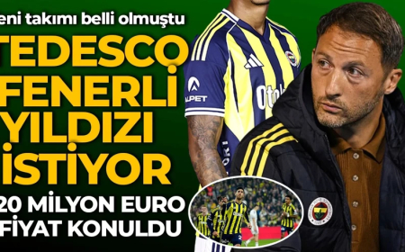 Tedesco'dan sıcağı sıcağına ilk hamle! Fenerbahçeli yıldızı istedi! 20 milyon euro getirirse alır