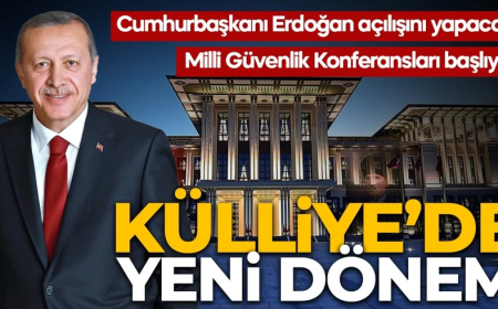 Cumhurbaşkanı Erdoğan açılışını yapacak! Külliye'de yeni dönem: Milli Güvenlik Konferansları başlıyor